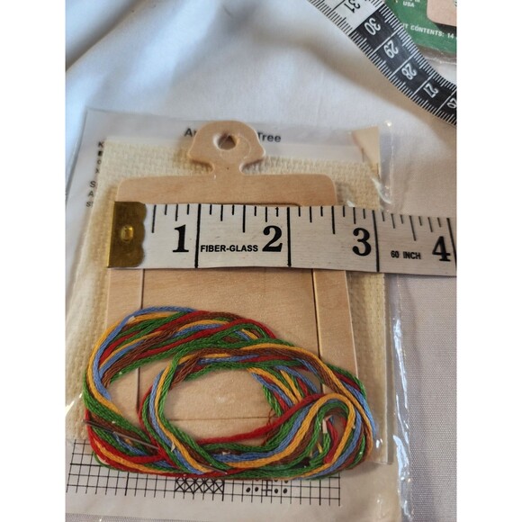 Lot of 3 Vintage NMI Stitch 'N Hang Cross Stitch Ornament Kits NOS Made In USA - Picture 8 of 11